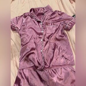 Barbie Pink Satin Pajama Set